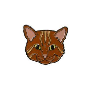 Enamel Pin Custom Lapel The Orange Cat Pin Pet
